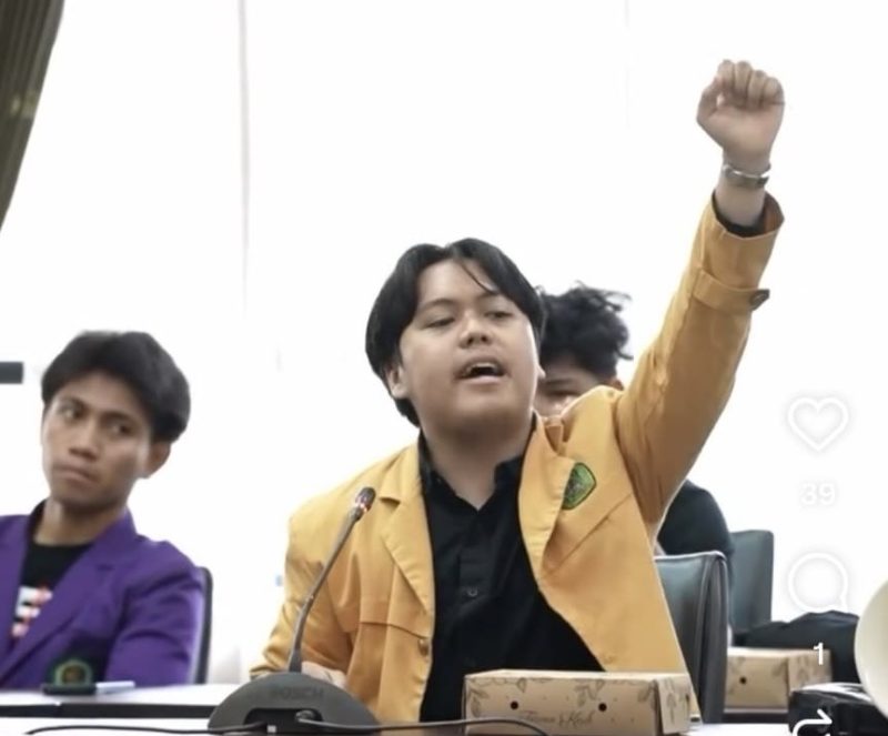 Presien BEM KM Unmul, Hiththan Hersya Putra (foto:istimewa).