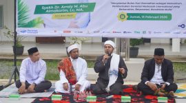 Madrasah Darussalam International Boarding School (IBS) Samarinda menggelar Tarhib Ramadhan yang diawali dengan tausiyah tarhib yang menghadirkan dai asal Mesir, Syekh Dr. Arraiy M. Abu Almakarim, Lc., M.A (foto:istimewa).