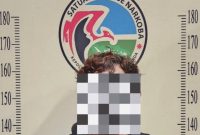 N (24) seorang kurir yang berhasil diamankan pihak kepolisian saat hendak mengedarkan pil ekstasi (istimewa).