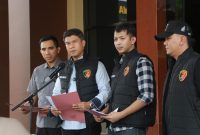 Polresta Samarinda ungkap dua orang pelaku pencurian kabel LPJU (foto:istimewa).