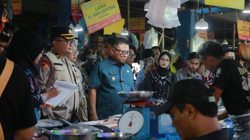 Polresta Samarinda melalui Satgas Pangan menggelar inspeksi mendadak (sidak) terkait bahan kebutuhan pokok penting (bapokting) jelang Ramadan (foto:istimewa).
